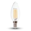 Żarówka LED V-TAC V-TAC 6W filament E14 świeca VT-2127 4000K 600lm